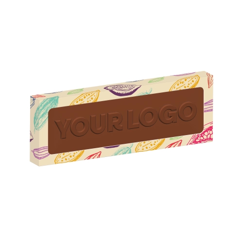Eco Window Box - 12 Baton Bar - Milk Chocolate³ - 3D Branding