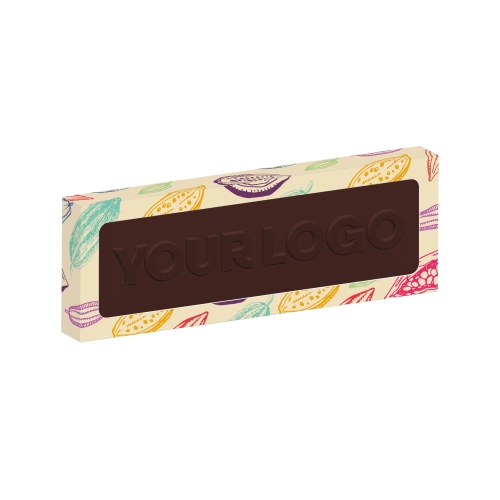 Eco Window Box - 12 Baton Bar - Vegan Dark Chocolate - 3D Branding