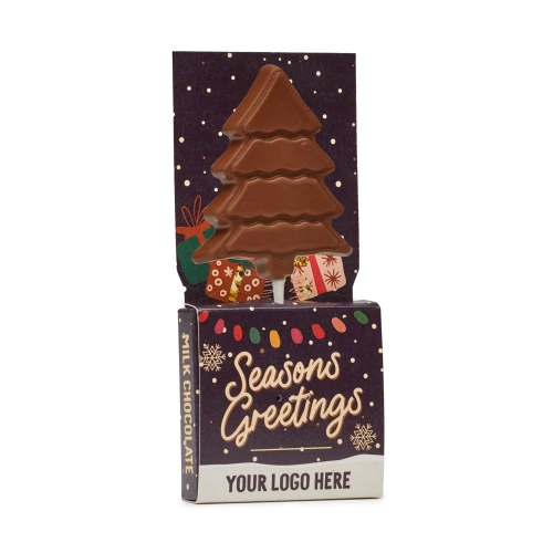 Winter Collection `25 - Eco Lolly Box - Milk Chocolate³ - Christmas Tree Lolly