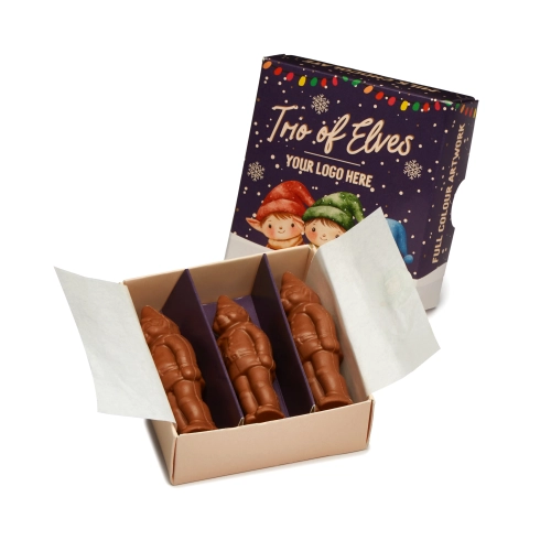 Winter Collection `25 - Eco Treat Box - Trio of Elves