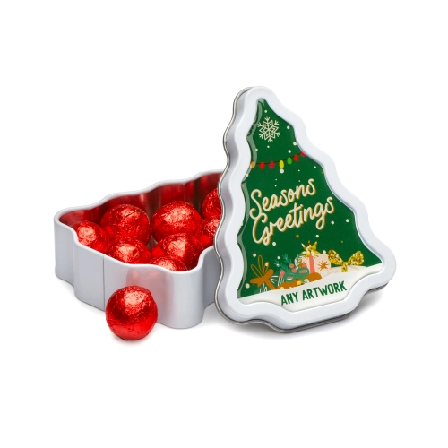 Winter Collection `25 - Tree Tin - Red Foiled Balls
