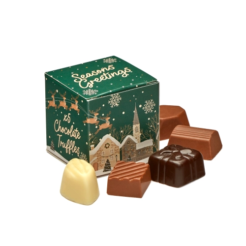 Winter Collection `25 - Eco Maxi Cube - 5 Chocolate Truffles