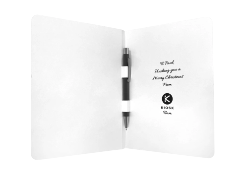 Greeting Card with Ergo Softfeel GRS Recycled Ballpoint Pen