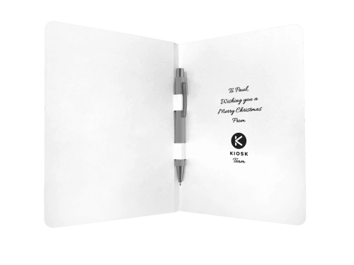 Greeting Card with Ergo Softfeel GRS Recycled Ballpoint Pen