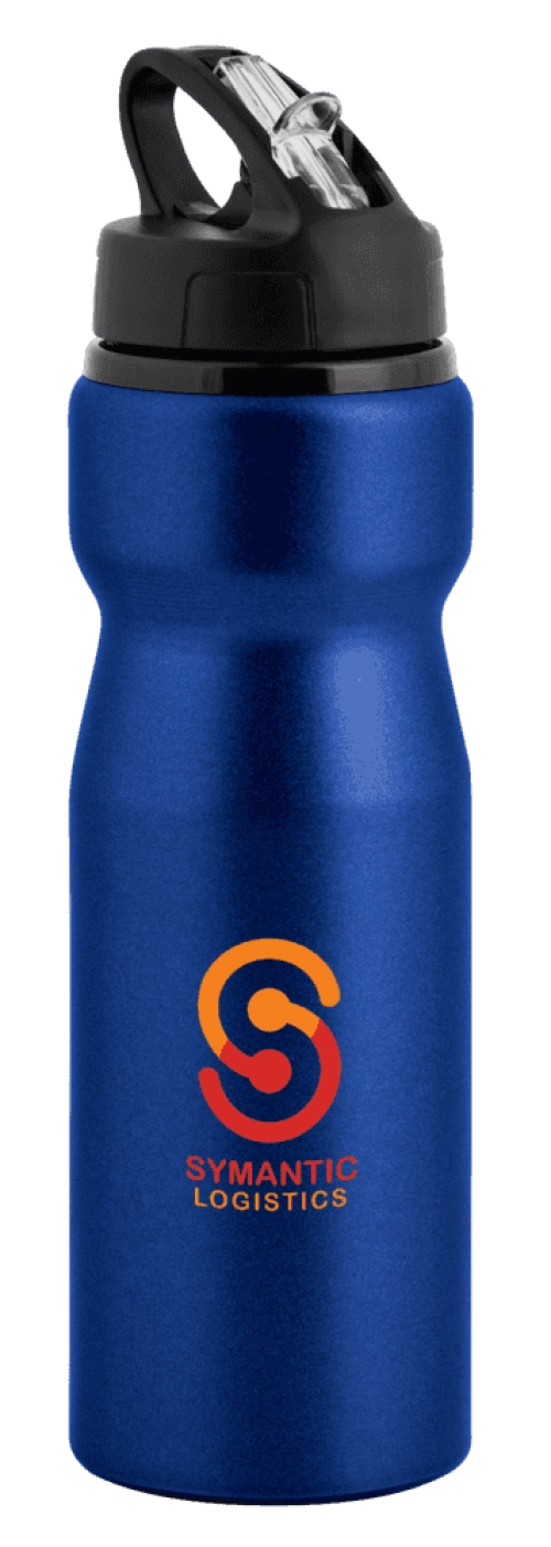 Nova Aluminium Water Bottle with Flip Sipper Lid - 750ml