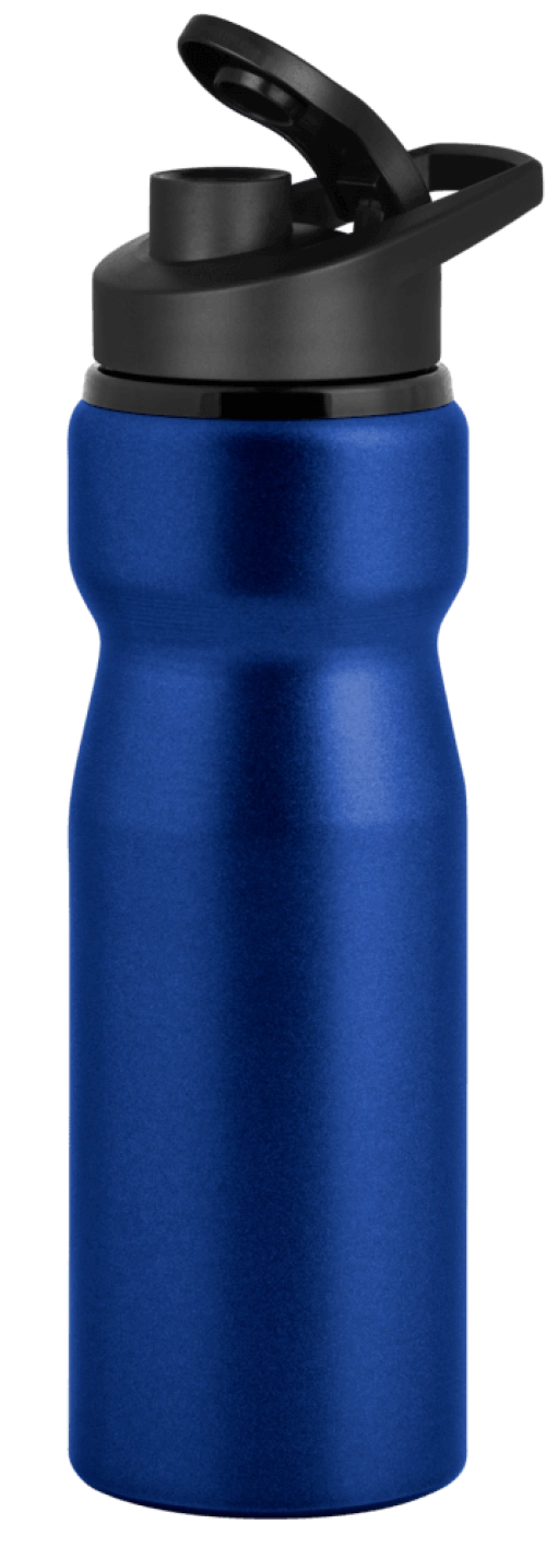 Nova Aluminium Water Bottle with Snap Cap Lid - 750ml