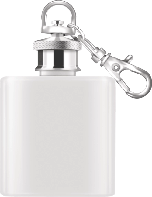Miniature Hip Flask with Keychain