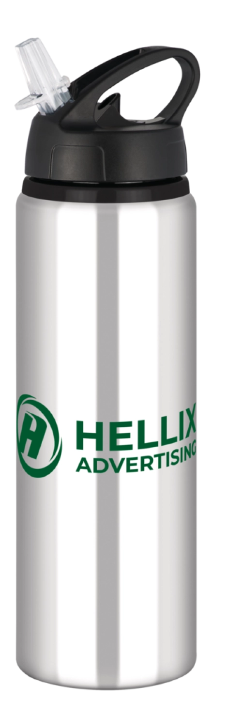 Tide Aluminium Water Bottle with Flip Sipper Lid - 750ml Yellow