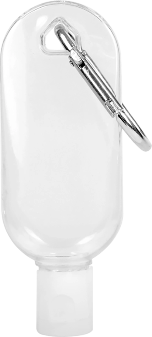 Hand Sanitiser Gel Bottle with Carabiner Clip