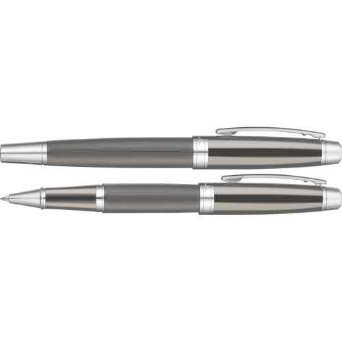Pierre Cardin Academie Metal Rollerball Pen - Gun Metal Chrome