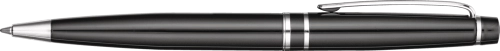 Grosvenor Metal Ballpoint Pen - Black - Silver