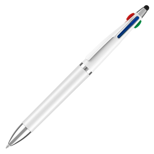Quad 4 in 1 Ballpoint Pen with Stylus