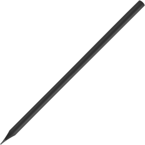 Wooden Soft Feel Pencil Stealth Black