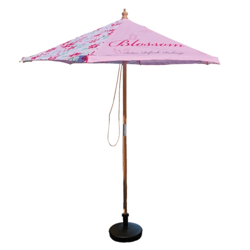 2m Round Wooden Parasol