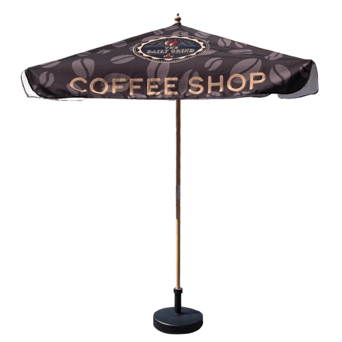 2m Square Wooden Parasol