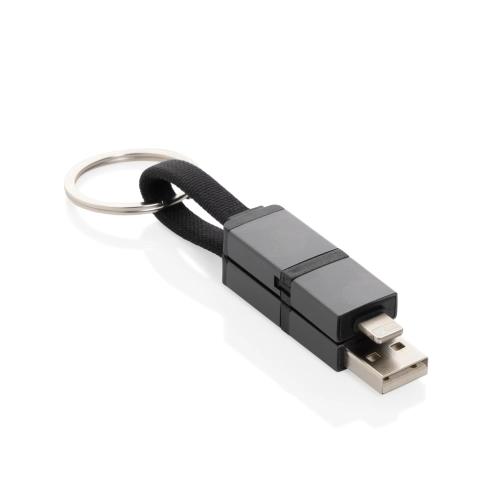 Terra recycled aluminium 4 in 1 60W fast charging cable