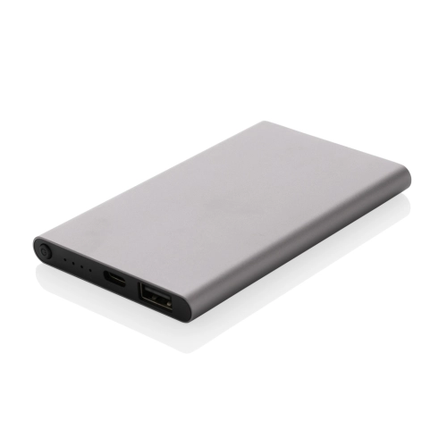 RCS recycled plastic/aluminium 4000mah powerbank with type C