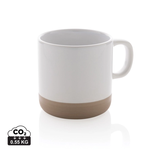 Glazed ceramic mug 360ml