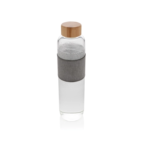 Impact borosilicate glass bottle with bamboo lid