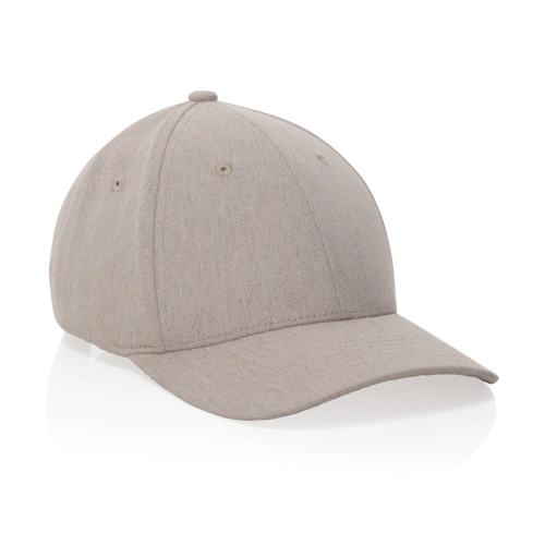 Milo AWARE™ recycled heather 6 panel cap 200gr