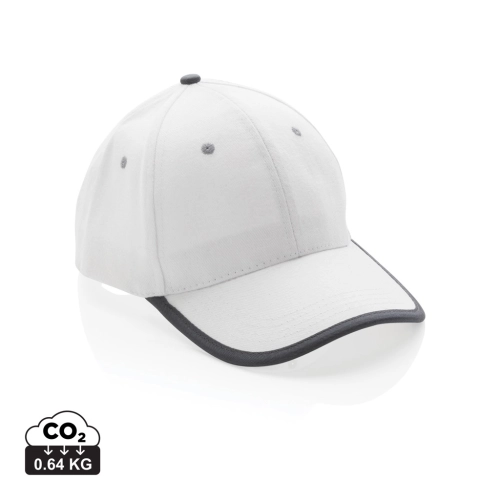 Impact AWARE™ Brushed rcotton 6 panel contrast cap 280gr