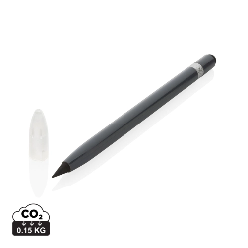 Aluminium inkless pen with eraser