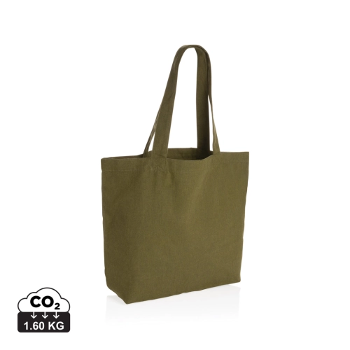 Impact Aware™ 240 gsm rcanvas shopper w/pocket undyed