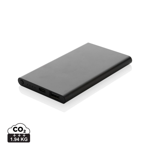 RCS recycled plastic/aluminium 4000mah powerbank with type C