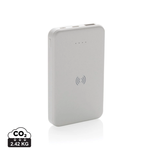 RCS recycled plastic 5.000 mAh 5W wireless powerbank