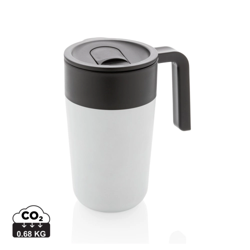 GRS Recycled PP and SS mug with handle
