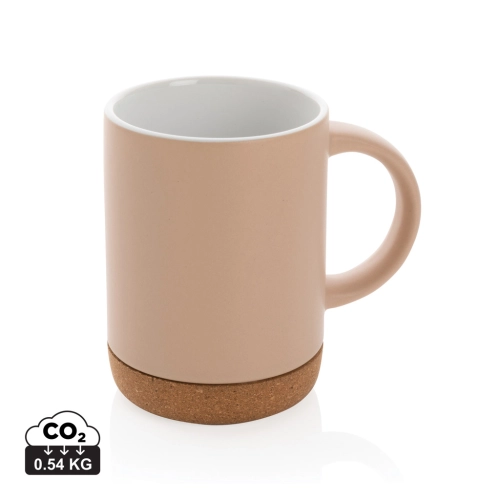 Ceramic mug with cork base 280ml