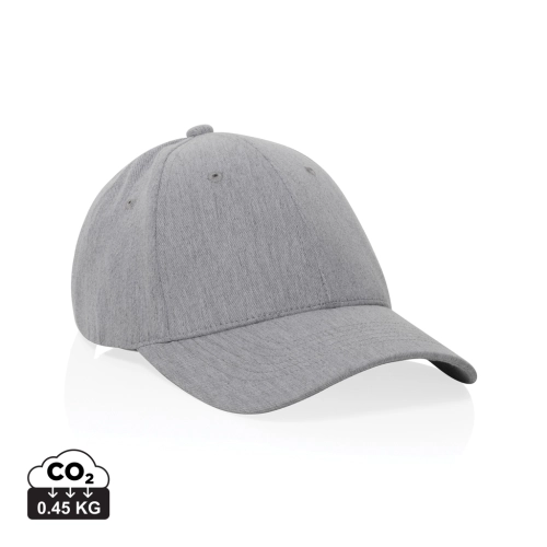 Milo AWARE™ recycled heather 6 panel cap 200gr