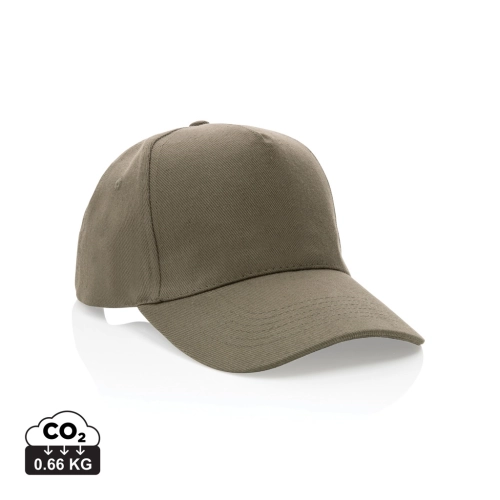 Impact 5panel 280gr Recycled cotton cap with AWARE™ tracer