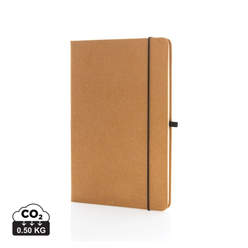 GRS Recycled leather hardcover notebook A5