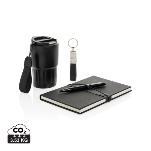 Swiss Peak RCS certified deluxe business gift set w/ tumbler