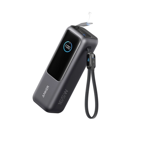 Anker Power Bank 25.000 mah 165W, Built-in retractable cable
