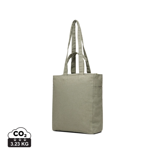 VINGA Hilo AWARE™ recycled canvas zip tote