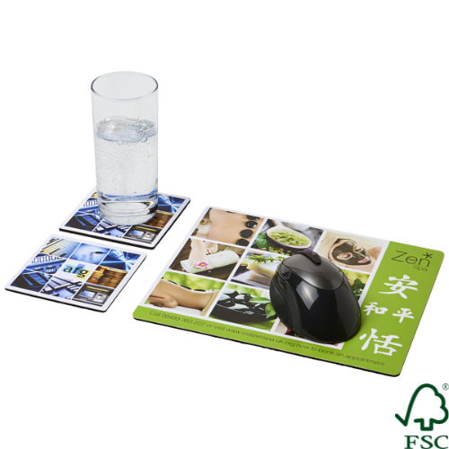 Q-Mat® mouse mat and coaster set combo 3