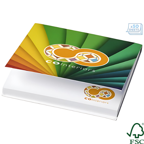 Sticky-Mate® soft cover squared sticky notes 75x75mm