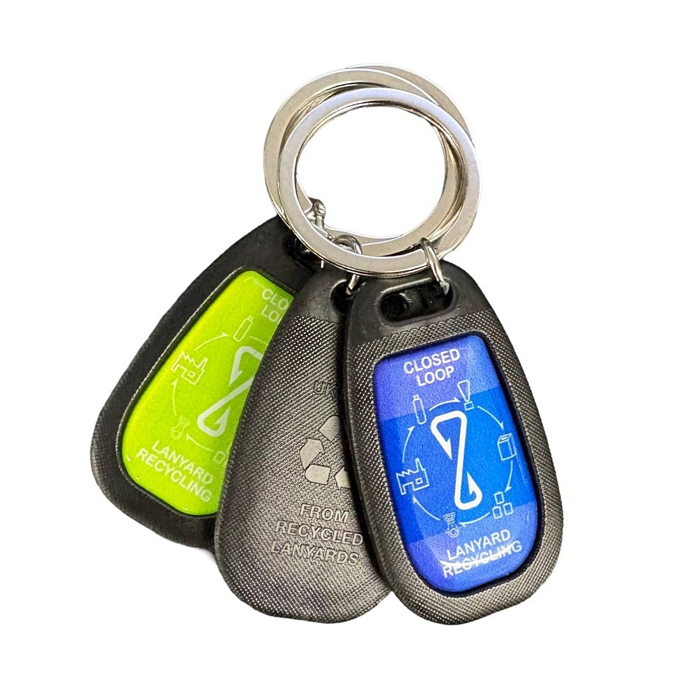 Lan-Key Moulded RPET Keyring
