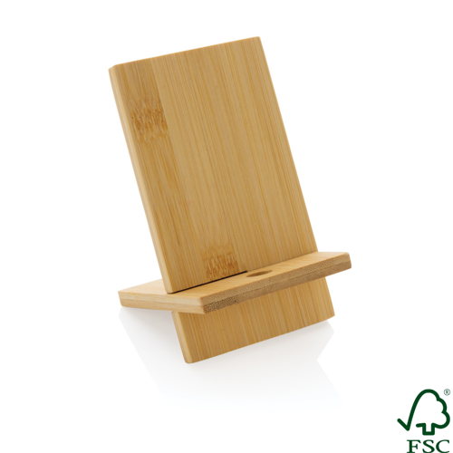 Bamboo phone stand in kraft box