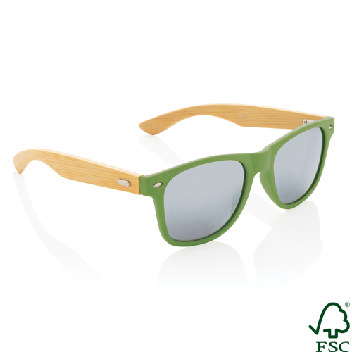 Bamboo and RCS recycled plastic sunglasses