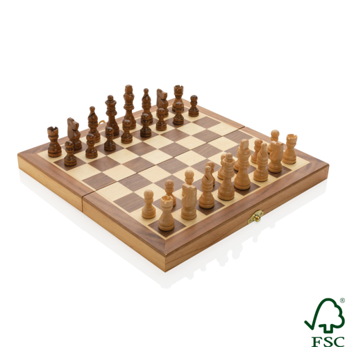 Luxury wooden foldable chess set