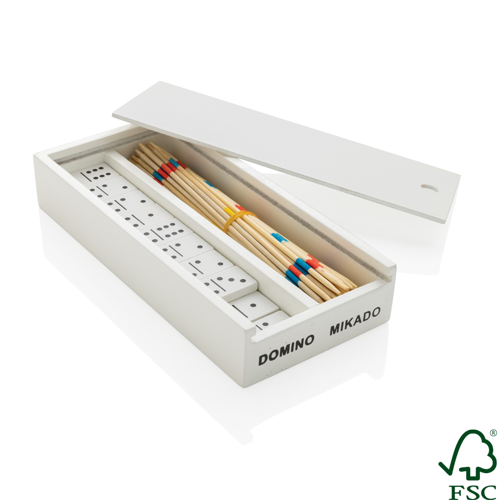 Deluxe mikado/domino in wooden box