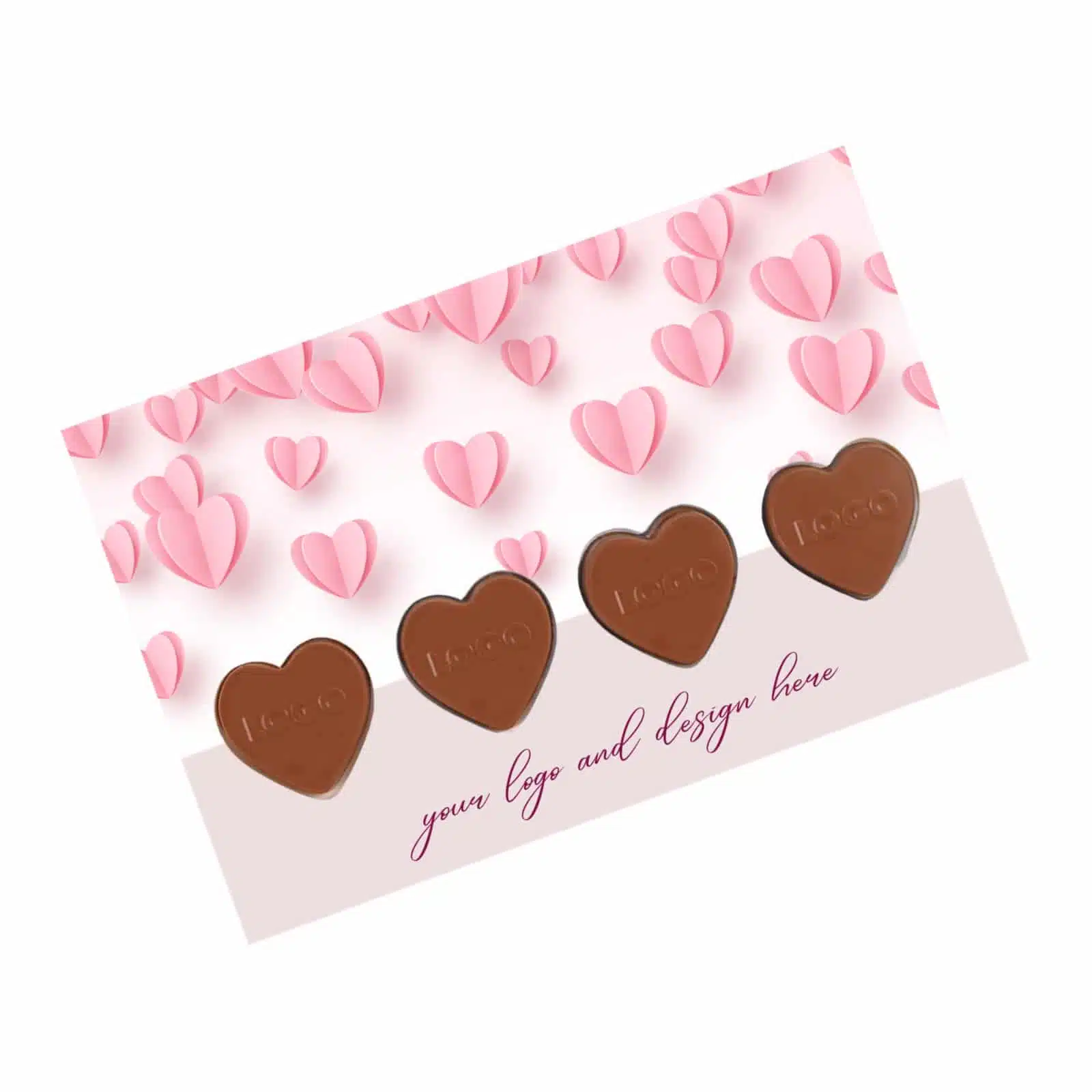 Mailing Chocolates with Logo - Heart