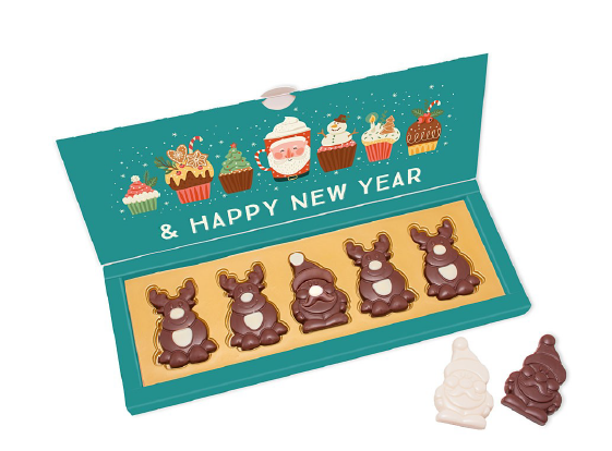 Santa & His Reindeers Chocolate Set