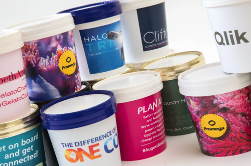 Branded Tubs of Ice Cream or Sorbet