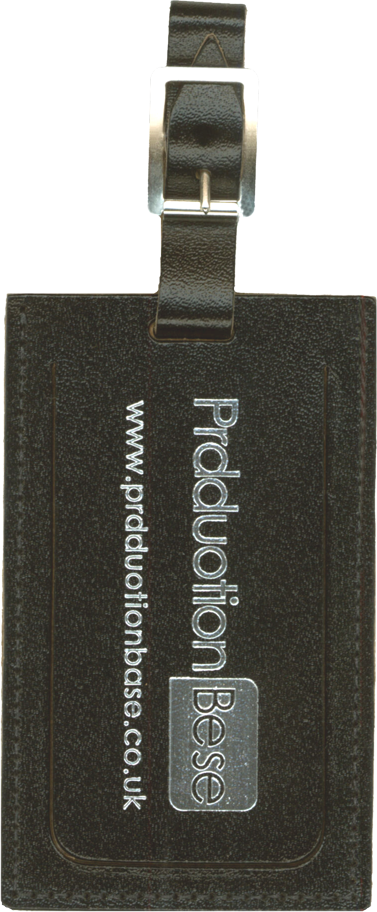 Large Luggage Tag with Security Window, Address Card and Strap