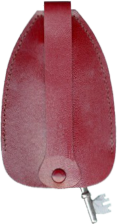 Bell Shaped Key Case with Pull Up Strap