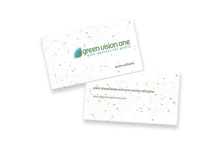 Seed Paper Business Card